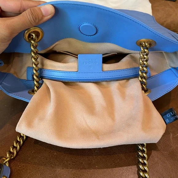 Gucci GG Marmont Chain Tote Matelasse Leather - Picture 15 of 15